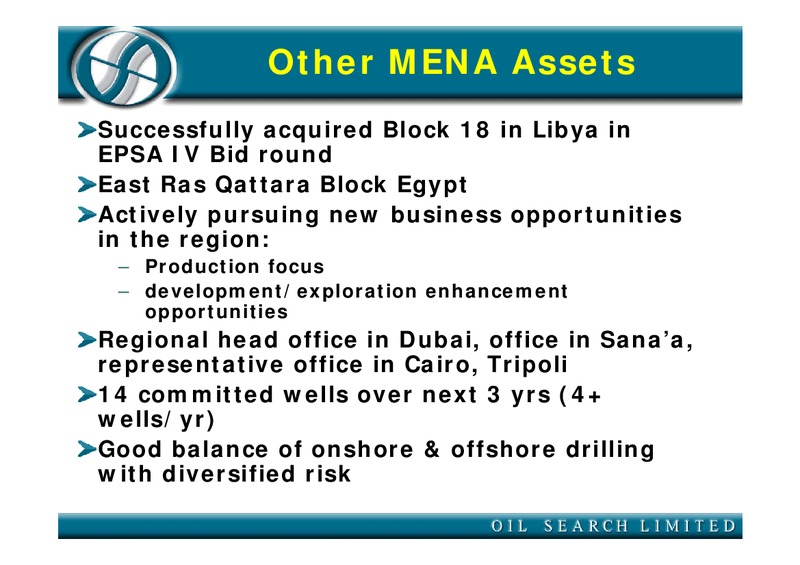SEPTEMBER 2005 CORPORATE PRESENTATION – Oil Search Limited – slide 25