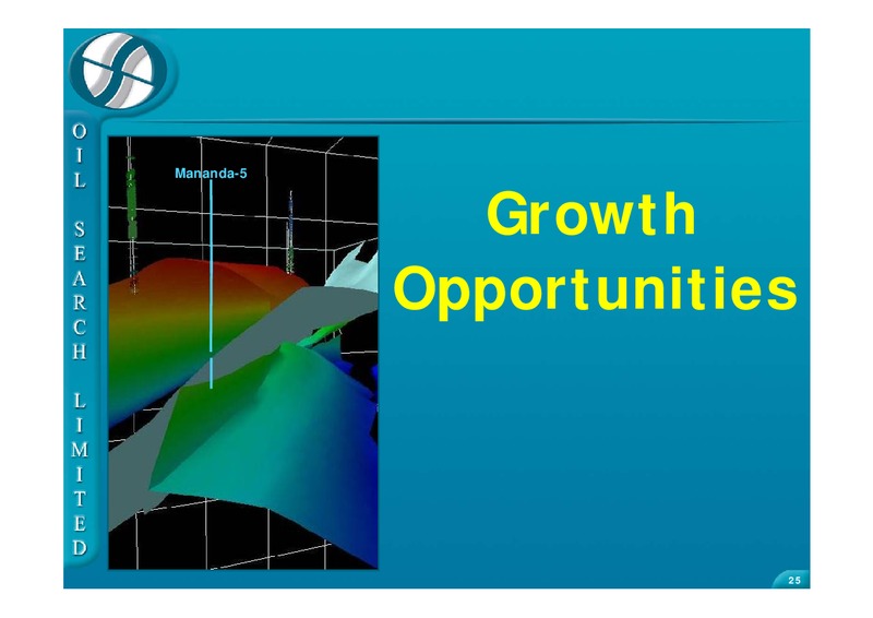 UBS GLOBAL OIL AND GAS CONFERENCE – Oil Search Limited – slide 25