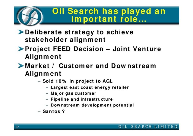 MERRILL LYNCH NEW YORK CONFERENCE – Oil Search Limited – slide 37