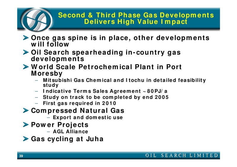 MERRILL LYNCH NEW YORK CONFERENCE – Oil Search Limited – slide 39