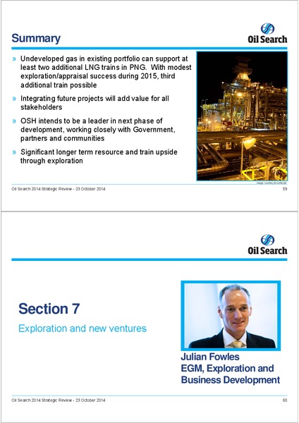 2014 STRATEGIC REVIEW INVESTOR SEMINAR – Oil Search Limited – slide 30