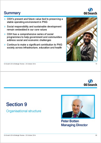2014 STRATEGIC REVIEW INVESTOR SEMINAR – Oil Search Limited – slide 40
