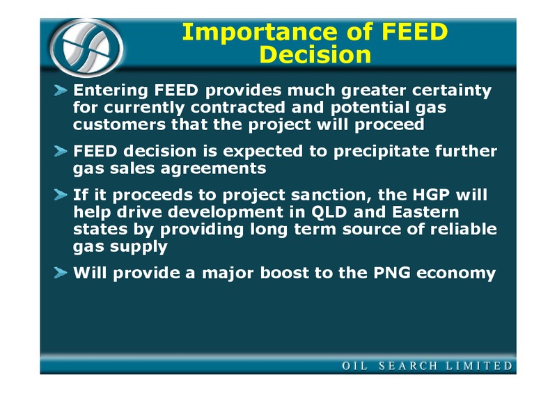 OCTOBER 2004 INVESTOR PRESENTATION – Oil Search Limited – slide 8
