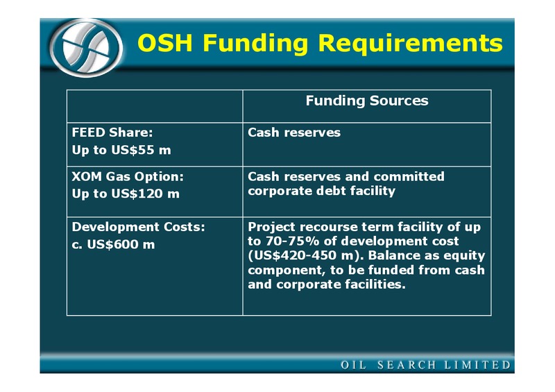 OCTOBER 2004 INVESTOR PRESENTATION – Oil Search Limited – slide 32