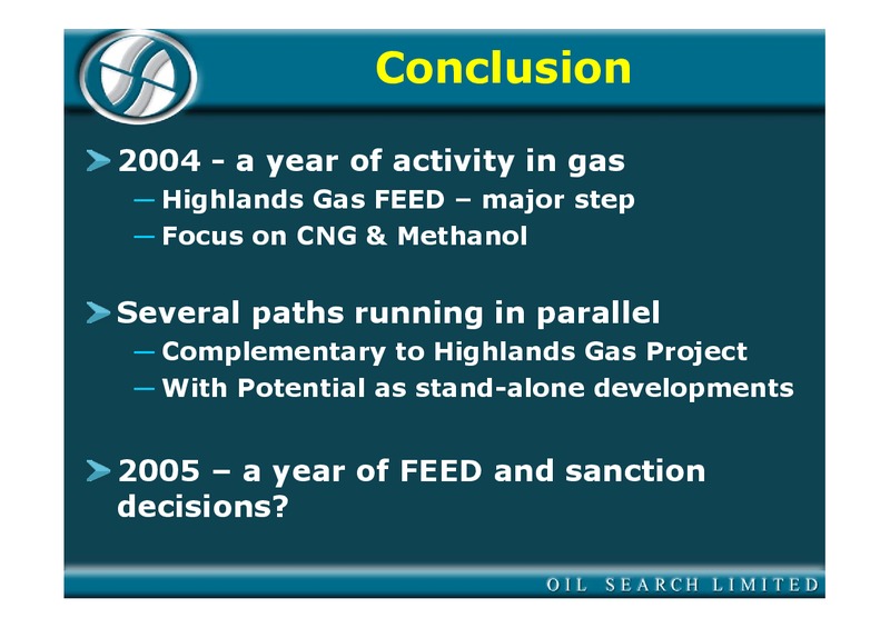 OCTOBER 2004 INVESTOR PRESENTATION – Oil Search Limited – slide 56