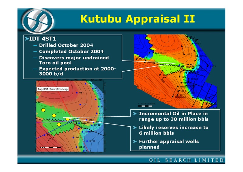 OCTOBER 2004 INVESTOR PRESENTATION – Oil Search Limited – slide 60