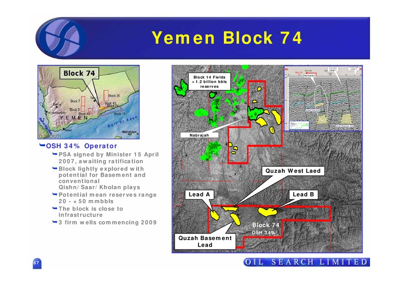 OIL SEARCH MENA – Oil Search Limited – slide 25