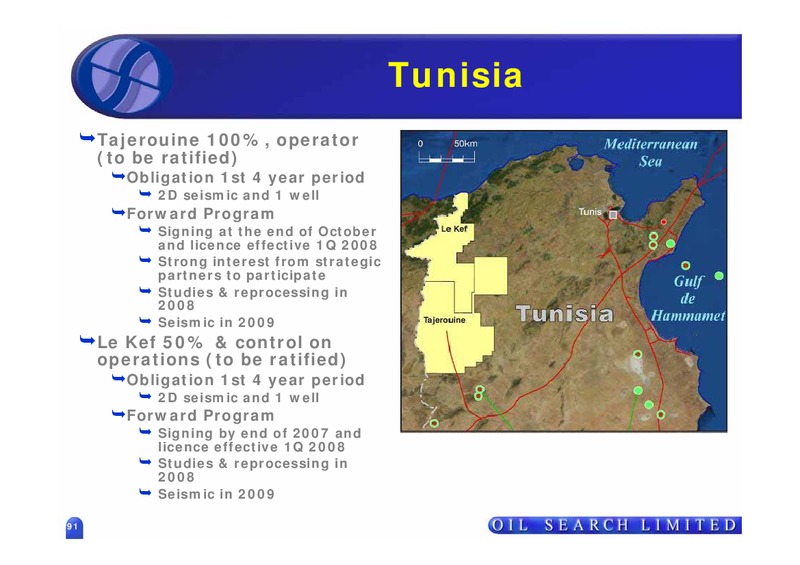 OIL SEARCH MENA – Oil Search Limited – slide 29