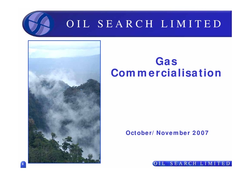 GAS COMMERCIALISATION – Oil Search Limited – slide 1