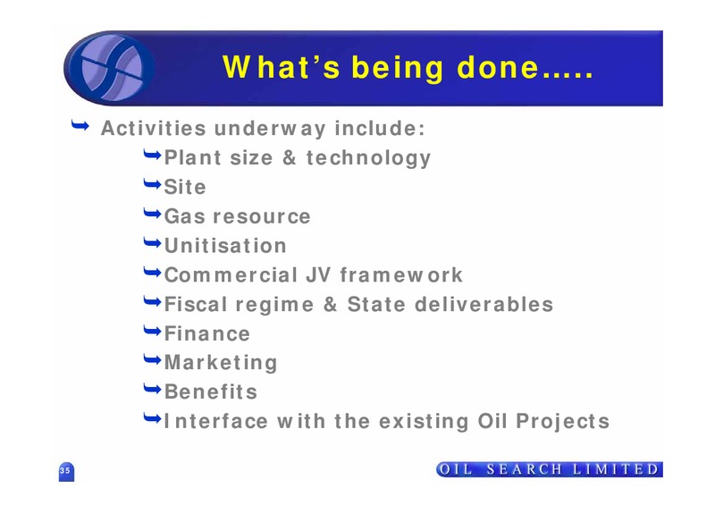 GAS COMMERCIALISATION – Oil Search Limited – slide 28