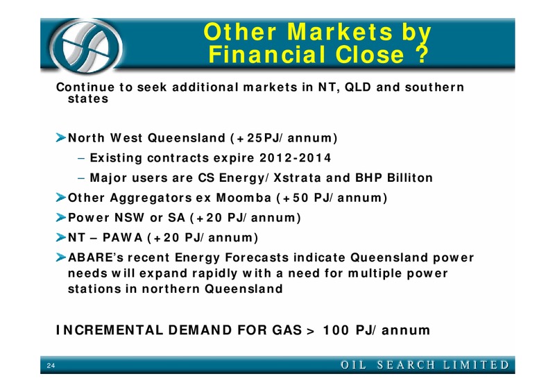 FIELD TRIP – Oil Search Limited – slide 24