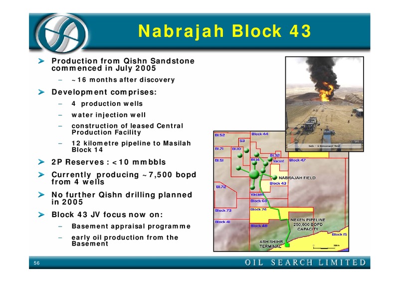 FIELD TRIP – Oil Search Limited – slide 56
