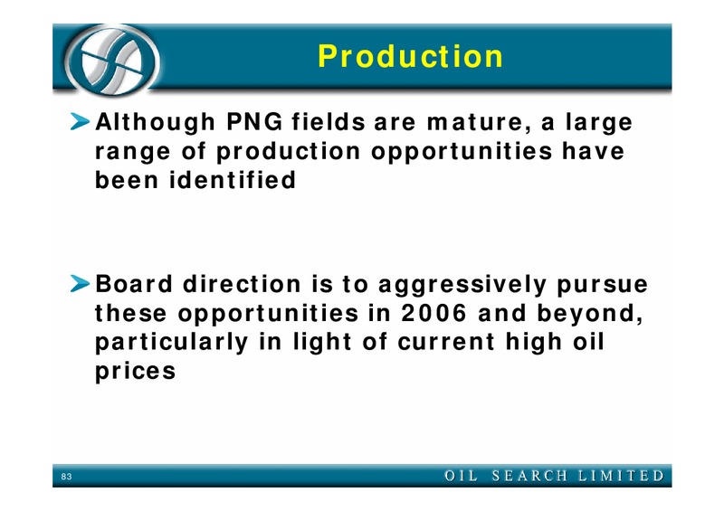 FIELD TRIP – Oil Search Limited – slide 83