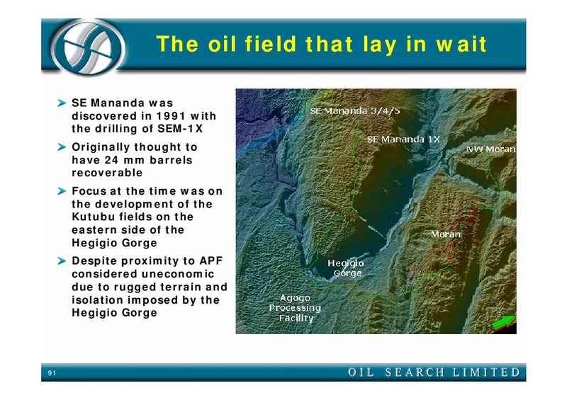 FIELD TRIP – Oil Search Limited – slide 91