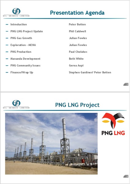 NOVEMBER 2013 INVESTOR FIELD TRIP – Oil Search Limited – slide 2