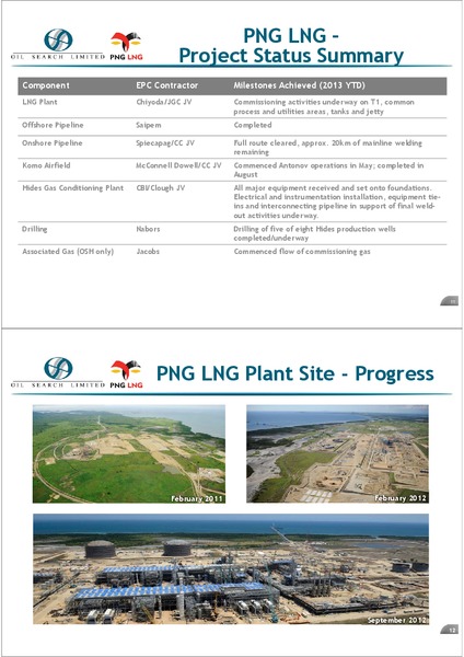 NOVEMBER 2013 INVESTOR FIELD TRIP – Oil Search Limited – slide 6