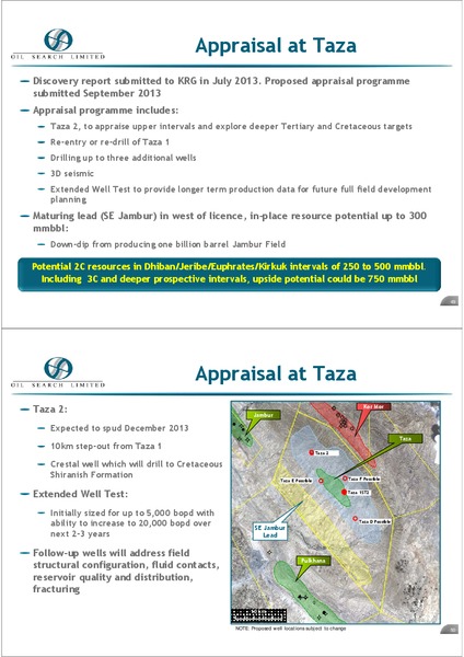 NOVEMBER 2013 INVESTOR FIELD TRIP – Oil Search Limited – slide 25