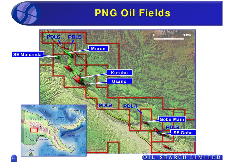 OIL SEARCH ROADSHOW – Oil Search Limited – slide 39