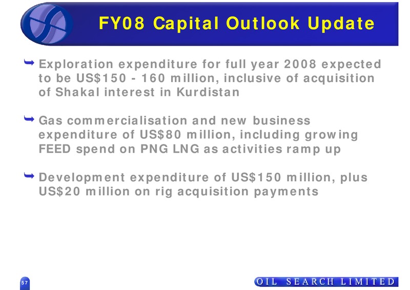 OIL SEARCH ROADSHOW – Oil Search Limited – slide 57