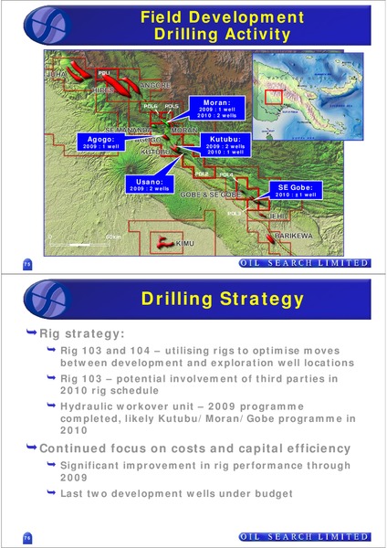 INVESTOR FIELD TRIP – Oil Search Limited – slide 38