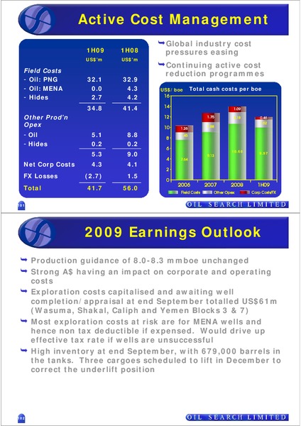 INVESTOR FIELD TRIP – Oil Search Limited – slide 51