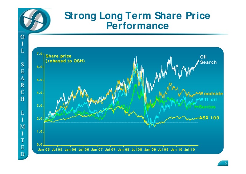 MORGAN STANLEY 9TH ANNUAL ASIA PACIFIC SUMMIT 2010 SINGAPORE – Oil Search Limited – slide 3