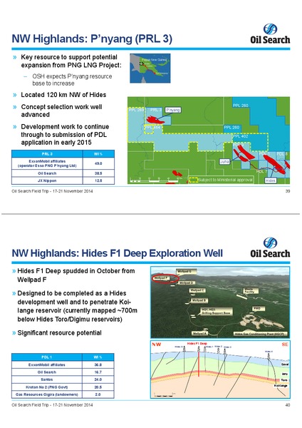 NOVEMBER 2014 INVESTOR FIELD TRIP – Oil Search Limited – slide 19