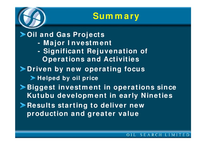 2004 PNG MPI CONFERENCE – Oil Search Limited – slide 2