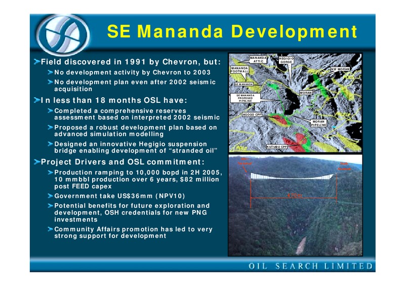 2004 PNG MPI CONFERENCE – Oil Search Limited – slide 18