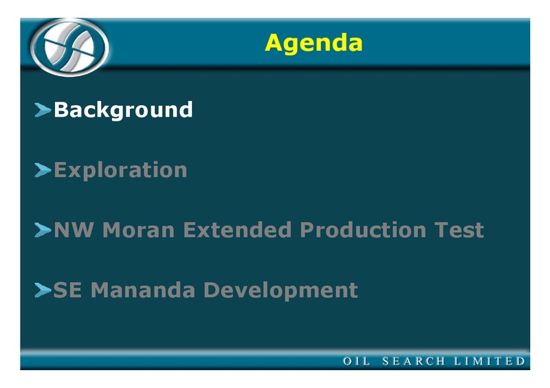 DECEMBER 2004 PNG INVESTMENT CONFERENCE – Oil Search Limited – slide 3