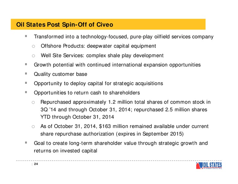 Capital One Securities Energy Conference – Oil States International Inc. – slide 23