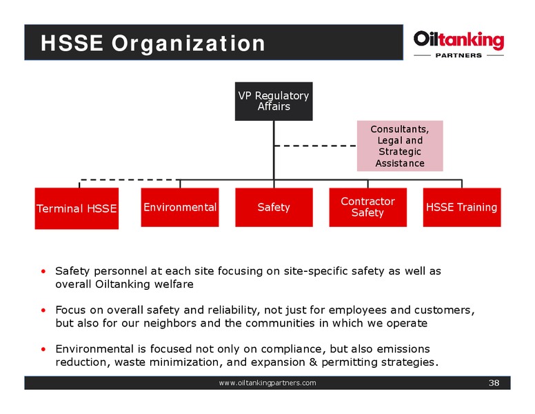 Oiltanking Partners Inaugural Analyst Day – Oiltanking Partners Lp – slide 37