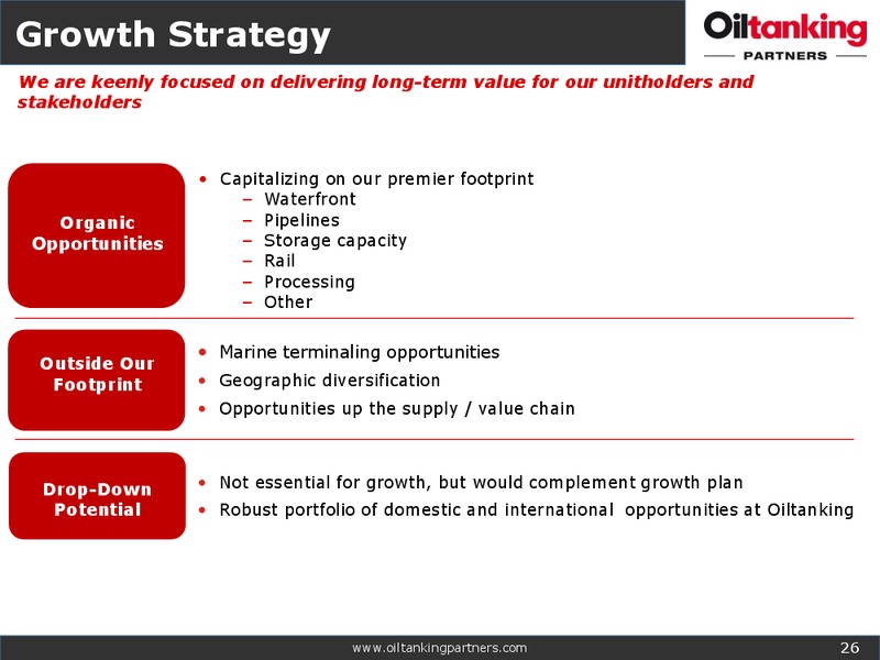 Citi MLP and Midstream Infrastructure Conference Investor Presentation – Oiltanking Partners Lp – slide 25