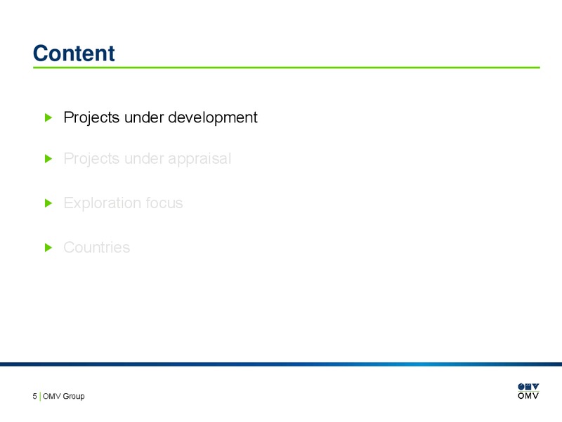 Project and country profiles – OMV – slide 4