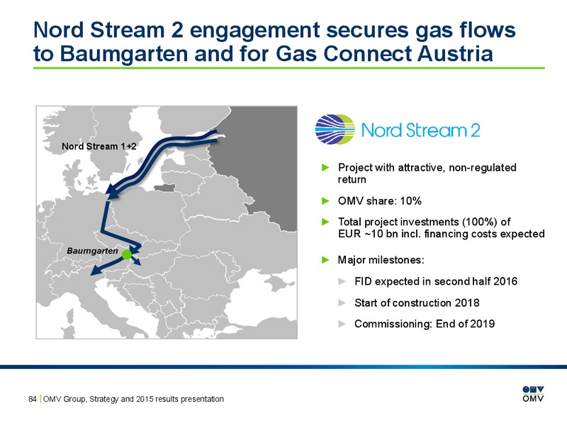 2015 Results Presentation – OMV – slide 83