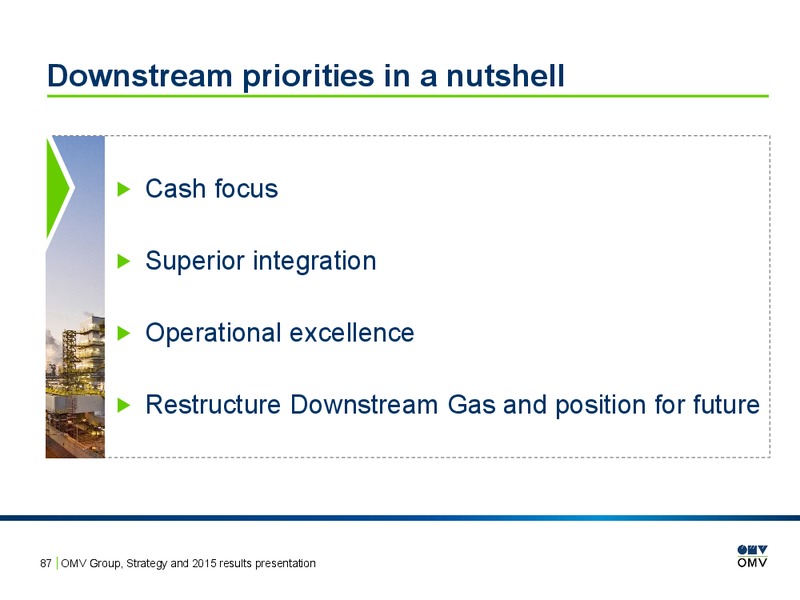 2015 Results Presentation – OMV – slide 86