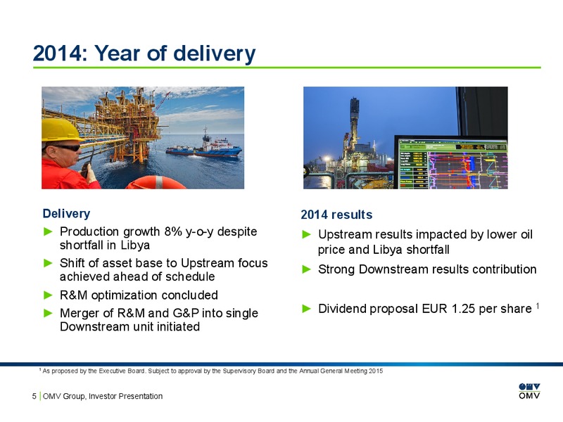 INVESTOR PRESENTATION – OMV – slide 4