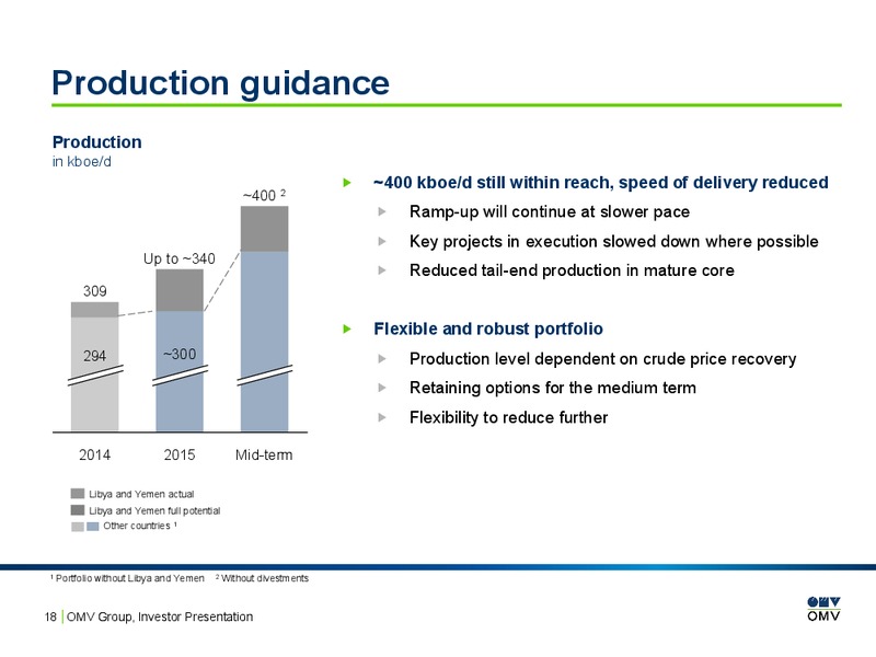 INVESTOR PRESENTATION – OMV – slide 17
