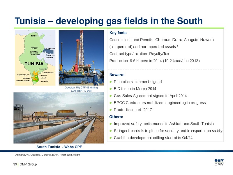 Exploration and Production – OMV – slide 38