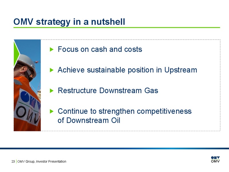 February 2016 Investor Presentation – OMV – slide 22