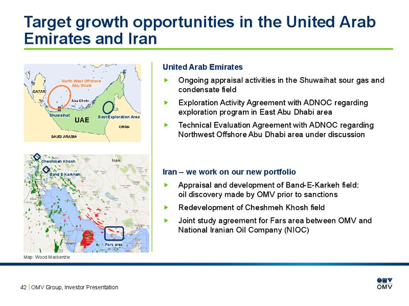 February 2016 Investor Presentation – OMV – slide 41