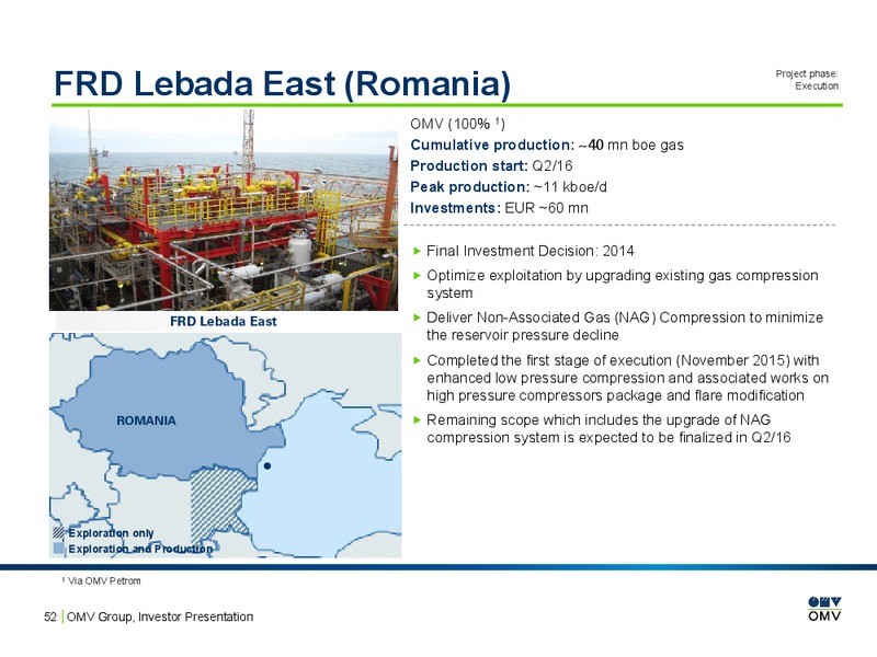 February 2016 Investor Presentation – OMV – slide 51