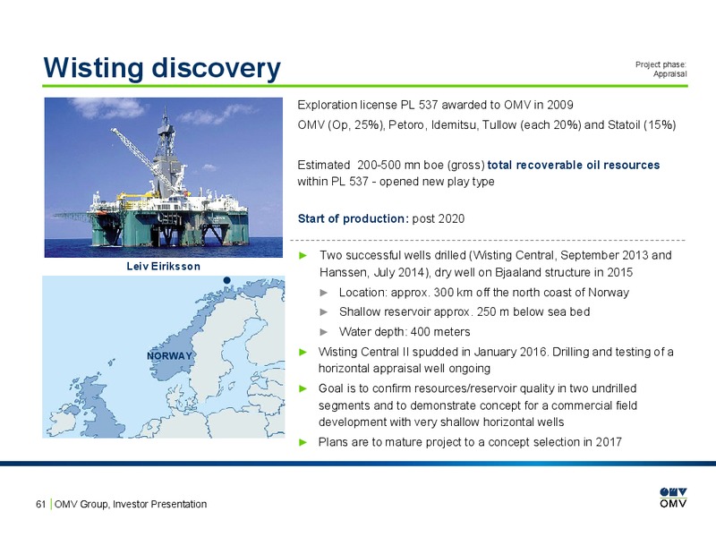 February 2016 Investor Presentation – OMV – slide 60
