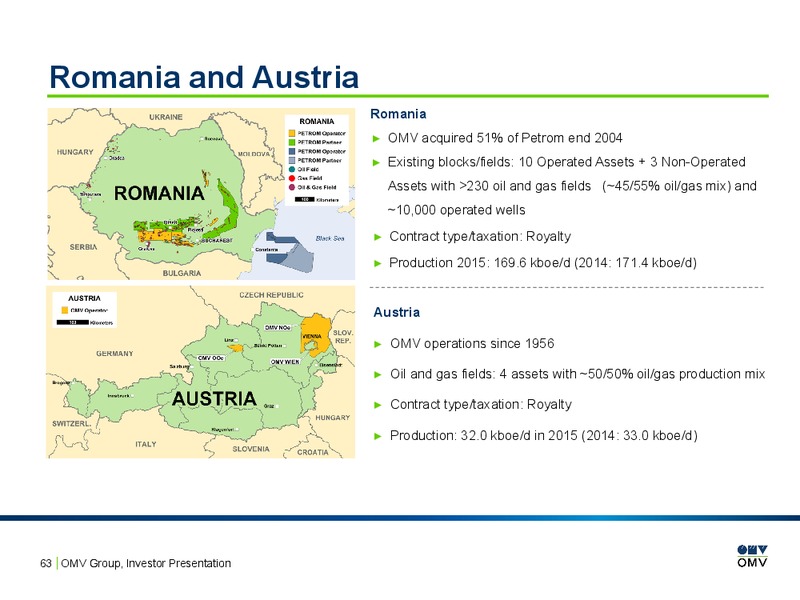 February 2016 Investor Presentation – OMV – slide 62