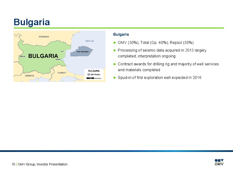 February 2016 Investor Presentation – OMV – slide 69