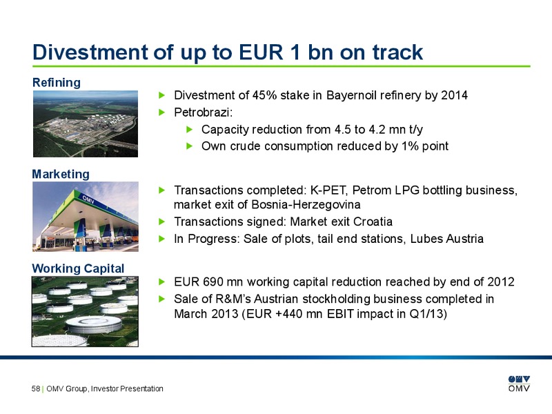 May 2013 Investor Presentation – OMV – slide 57