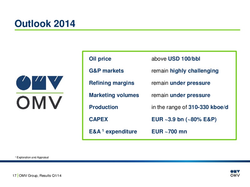 Q1 Results and EP Update – OMV – slide 17