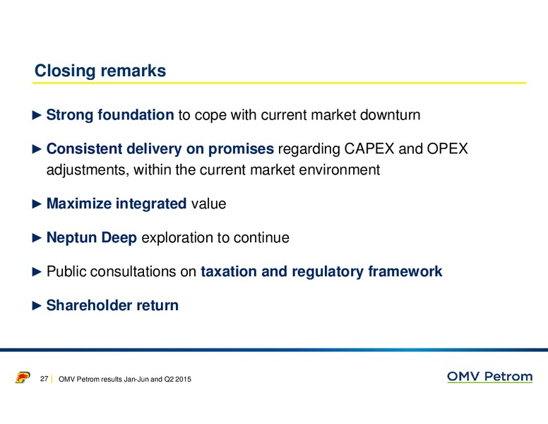 H1 2015 Earnings Call – OMV – slide 28