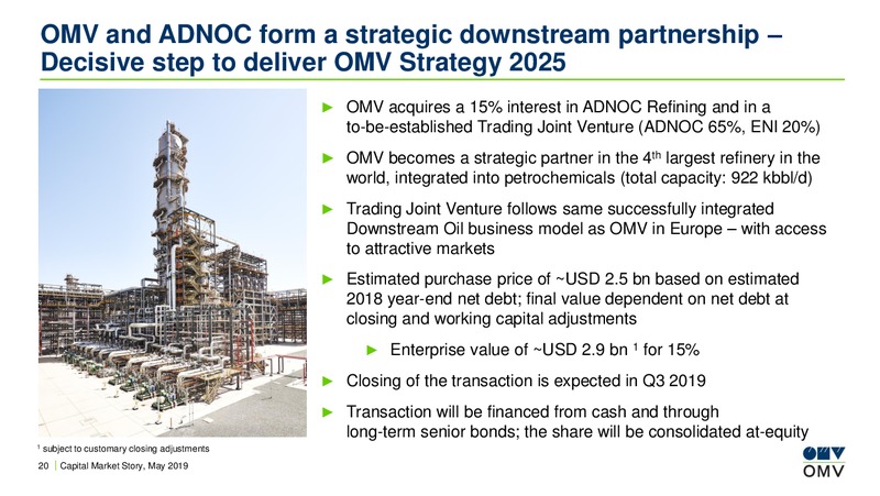 Redburn Toronto Conference – OMV Group – slide 19