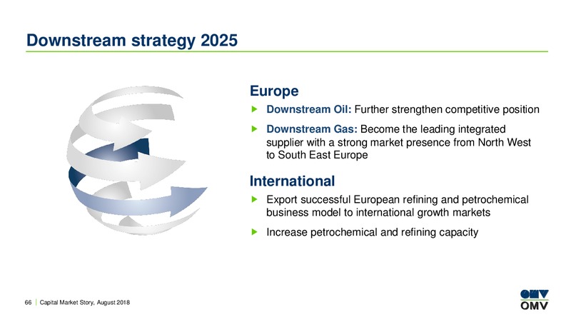 August 2018 Investor Presentation – OMV Group – slide 65